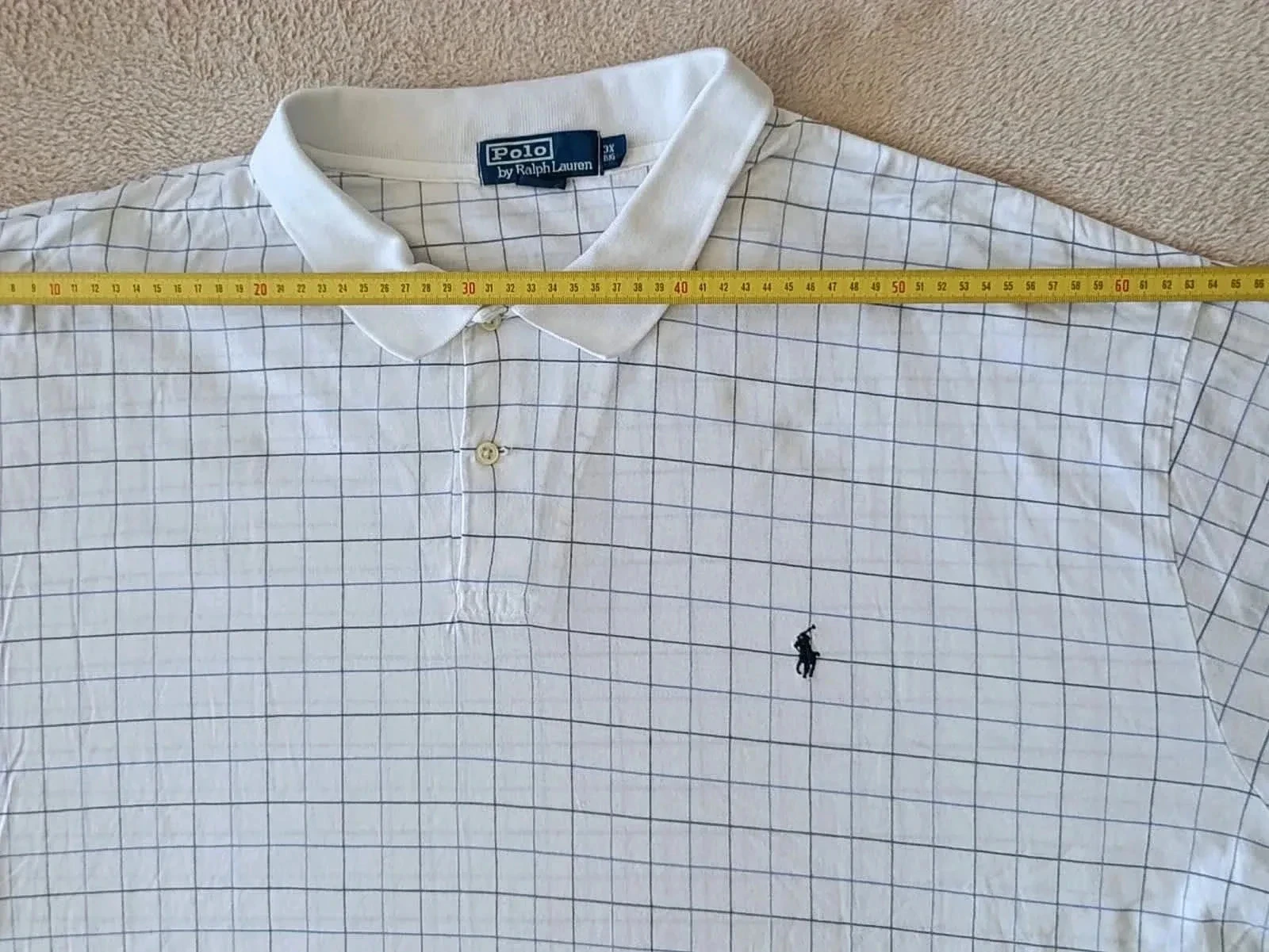 Polo Ralph Lauren Vintage wit met ruiten. Maat 3XB – photo 18